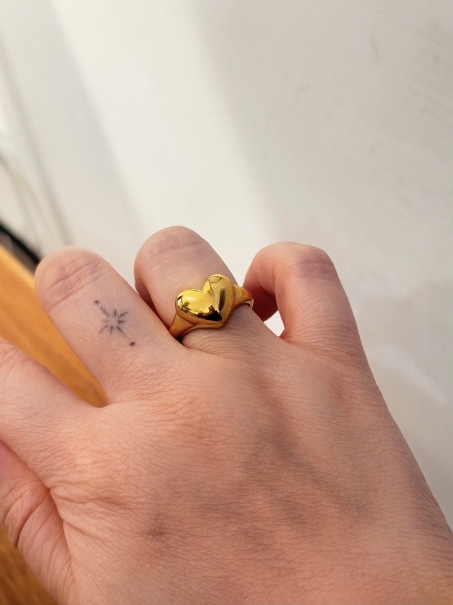 Everyday Heart Stainless Steel Ring