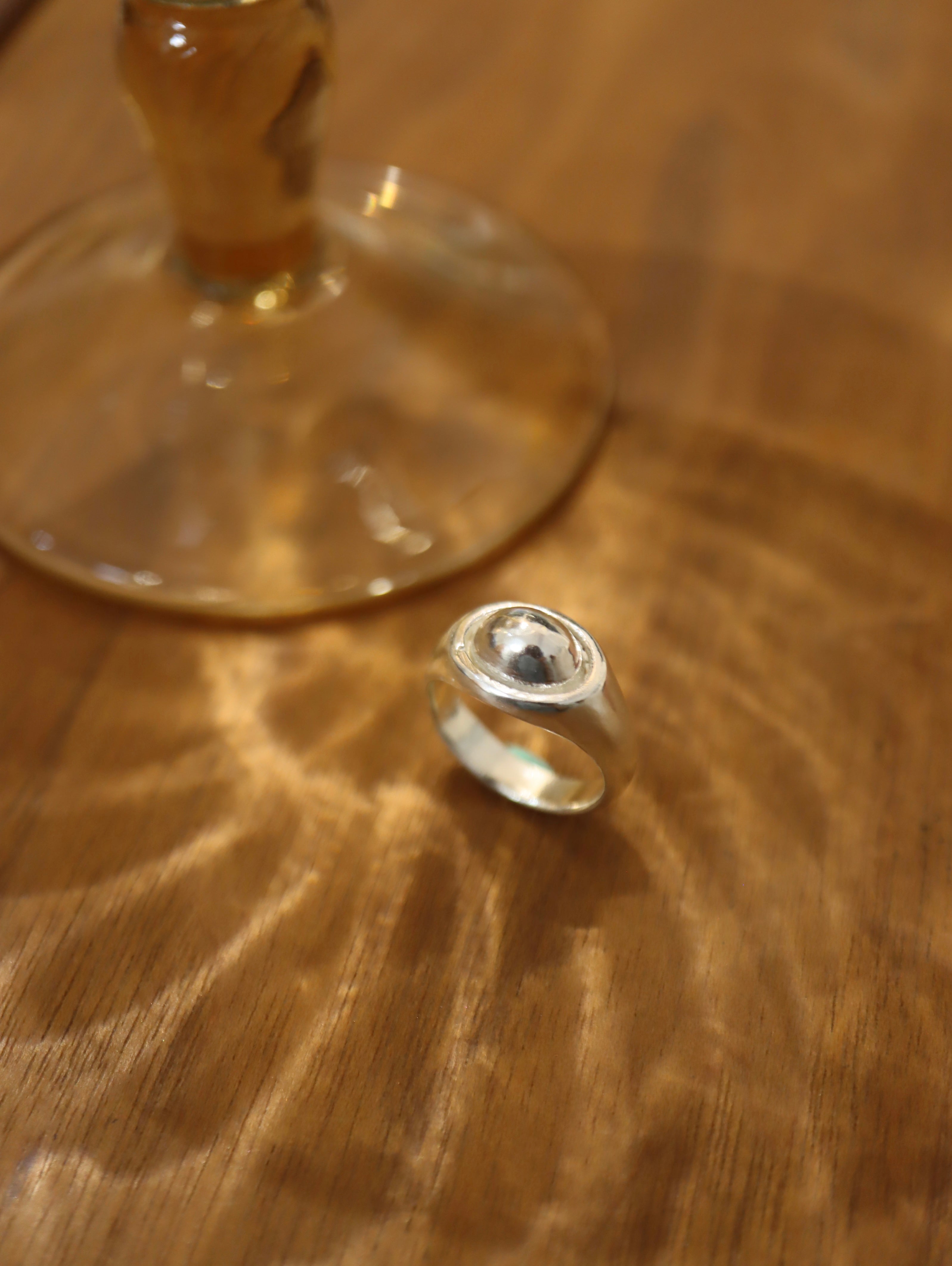 Orbital 925 Silver Pinky Ring