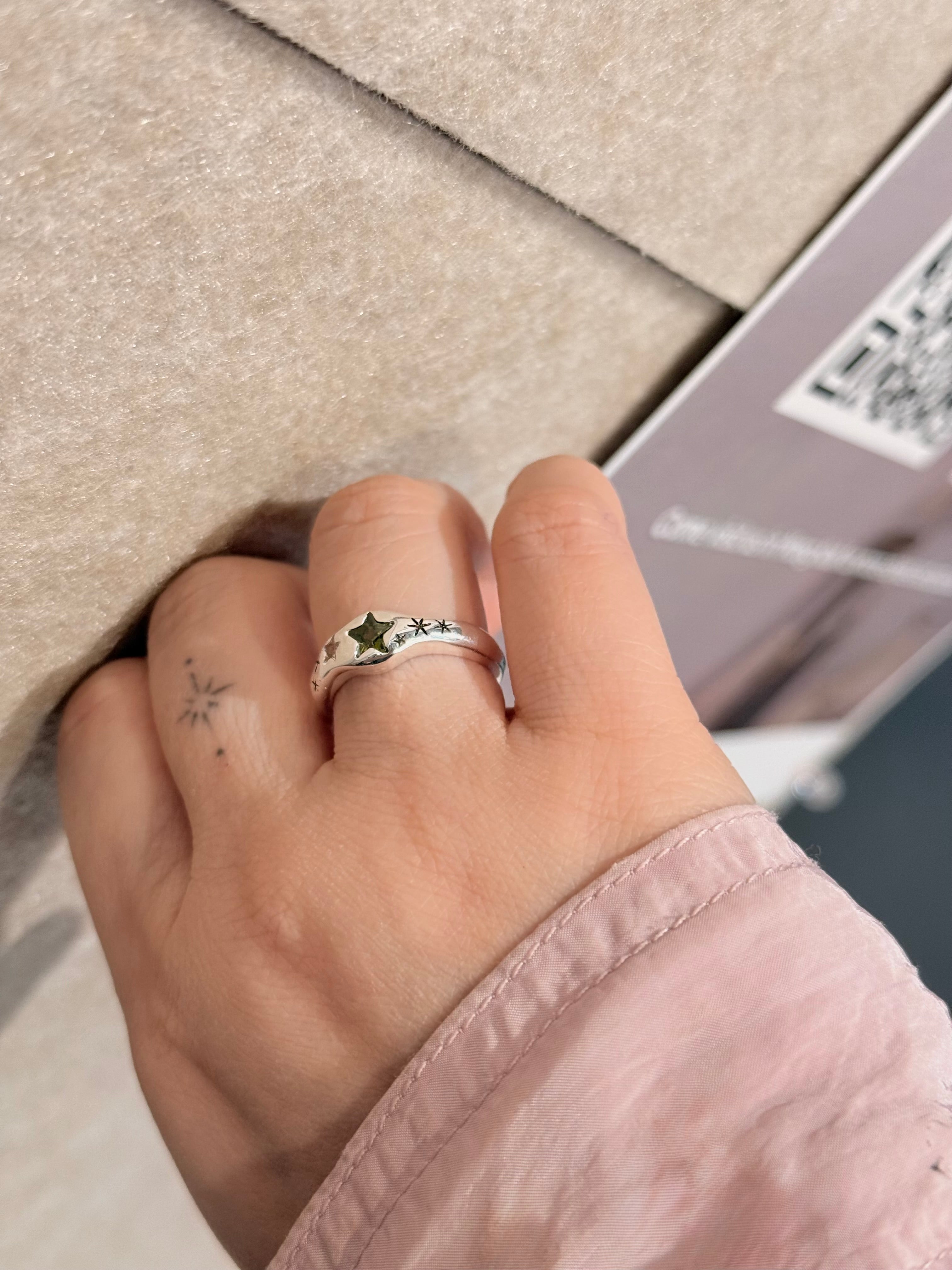 Sparkle star 💫 ✨ silver925 open size ring