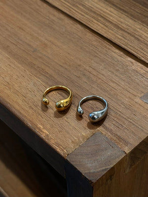Duo unisex adjustable stainless steel ring