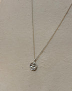 Bee coin 925 silver necklace