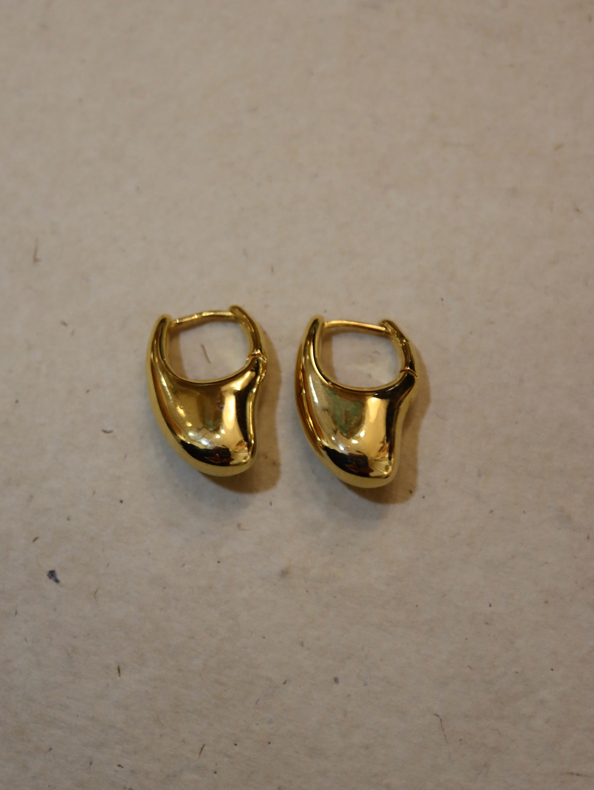 Irregular hoop earrings