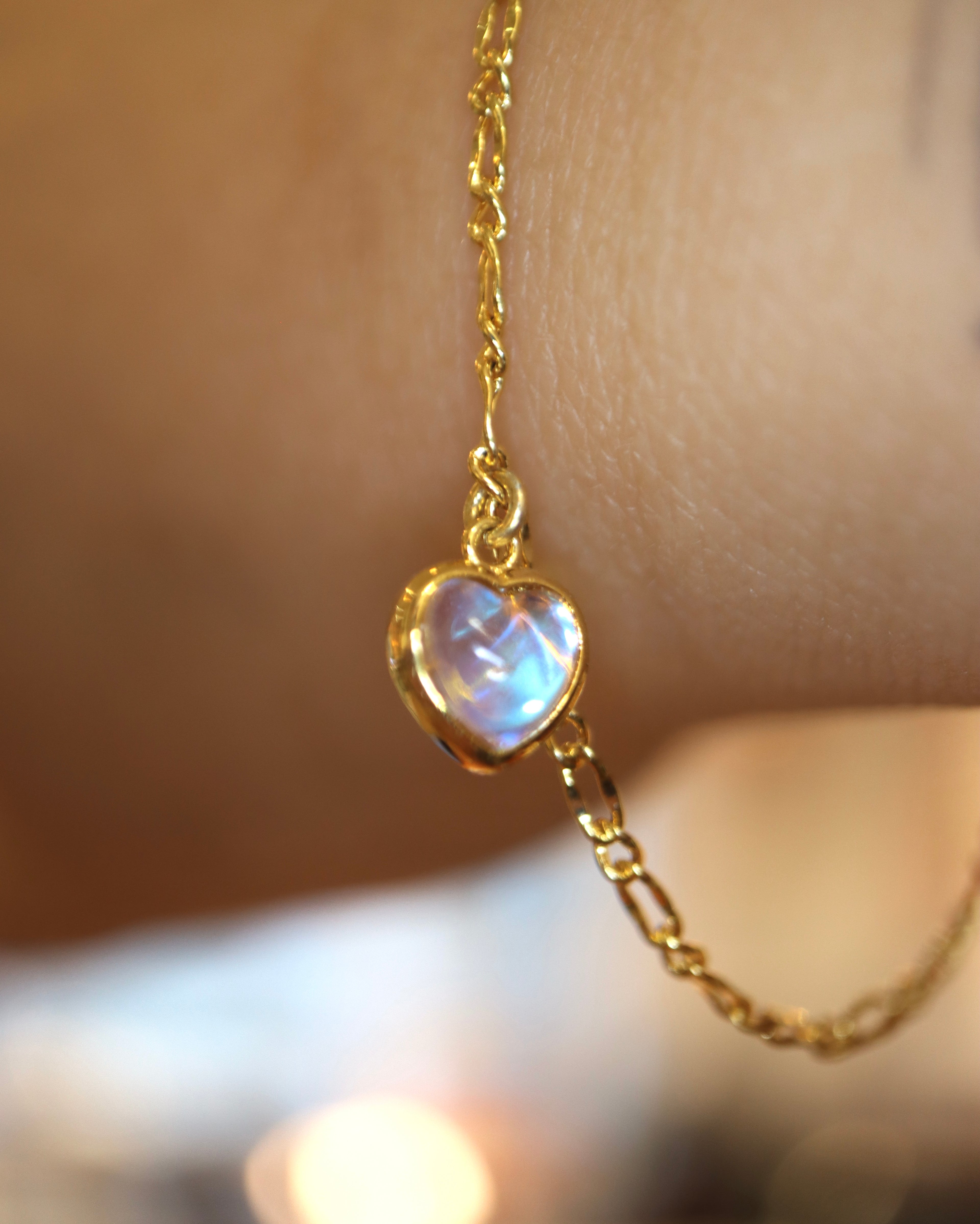 Aura Heart Chain 925 silver Bracelet