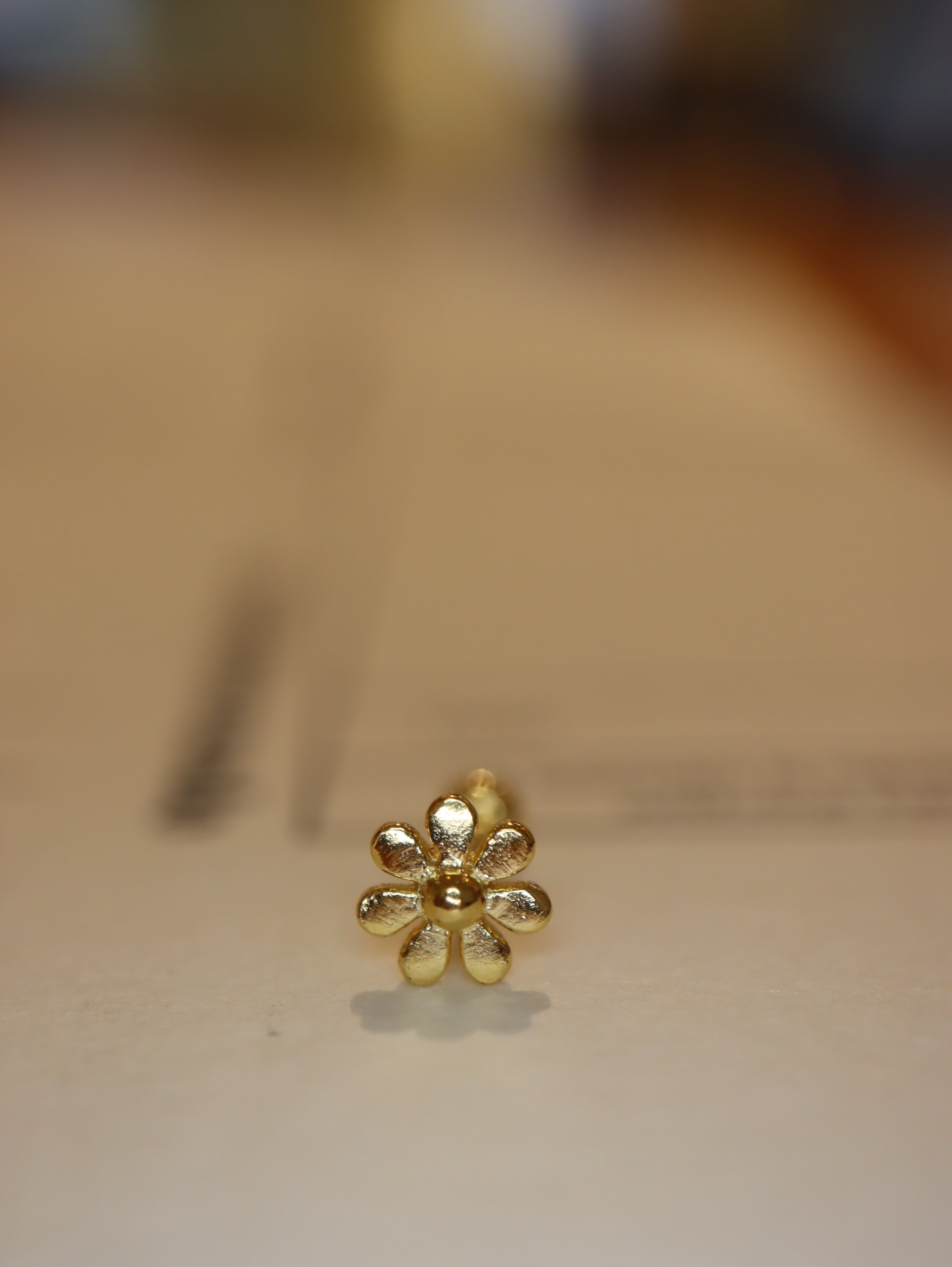 Petal Stud 925 Silver Piercing Earring (1pc)