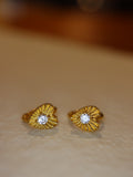 Celestial Ray Heart 925 silver Earrings