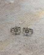 Starburst stainless steel earrings