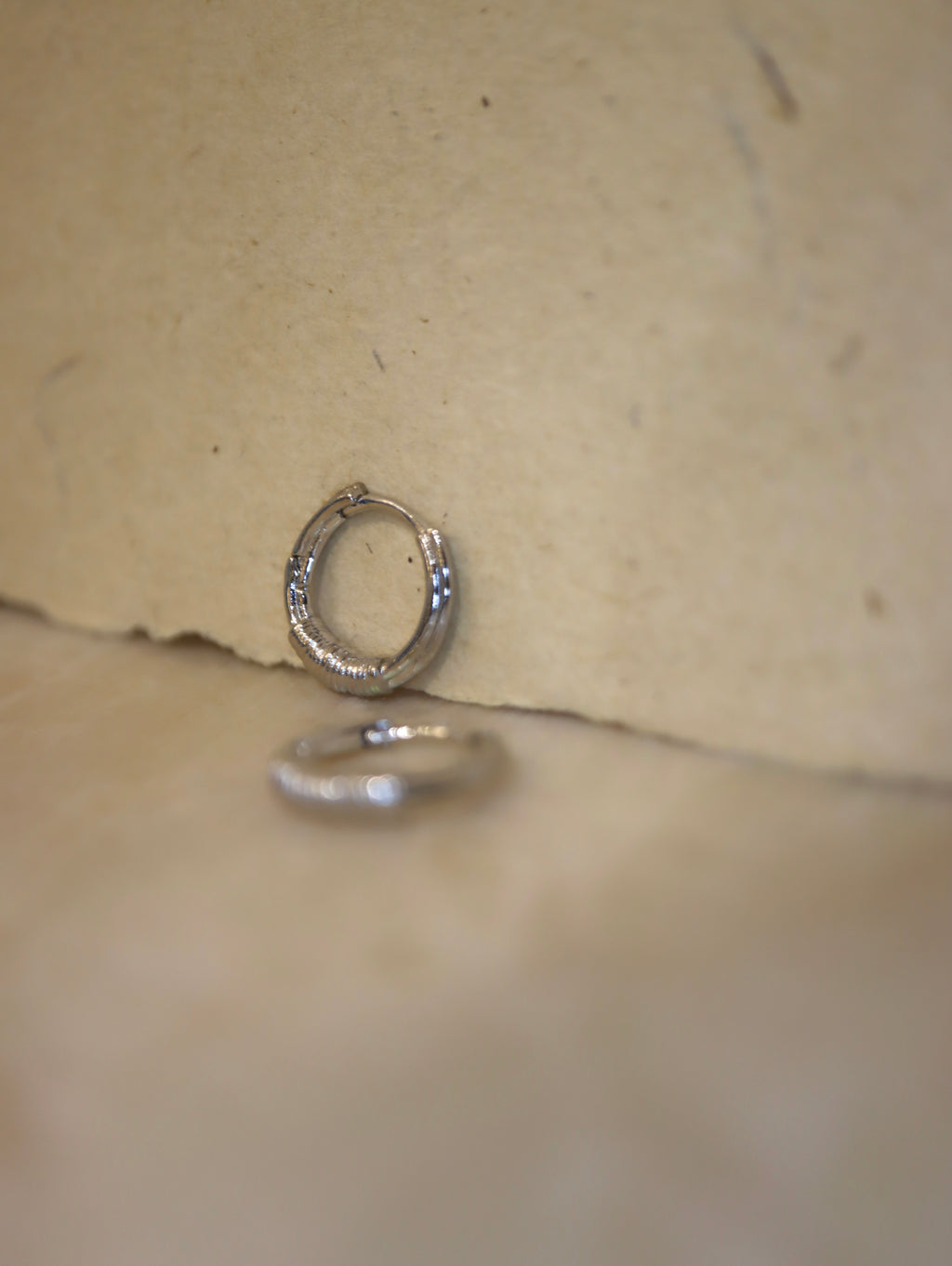 Half Braided Huggie Hoops Earrings