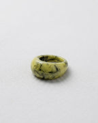 Marble pattern chunky resin unisex ring