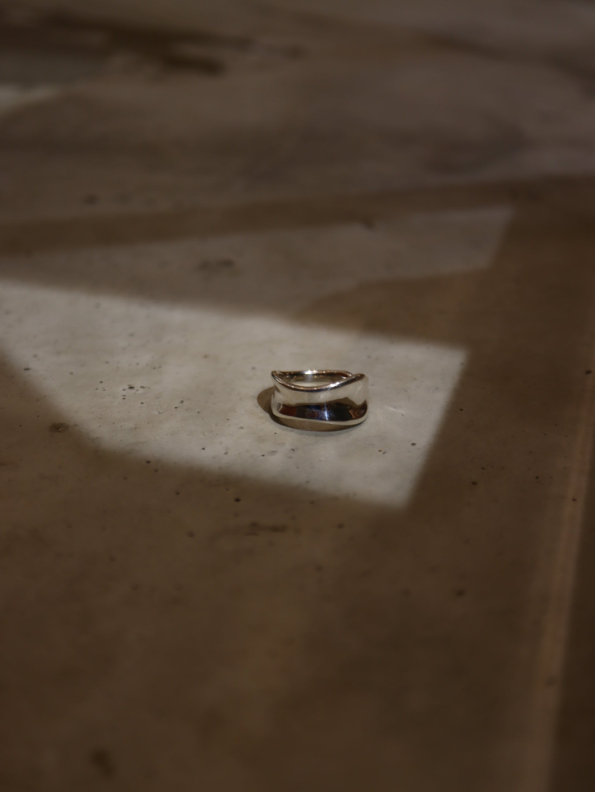 Lune Wave Silver925 Ring (free size)