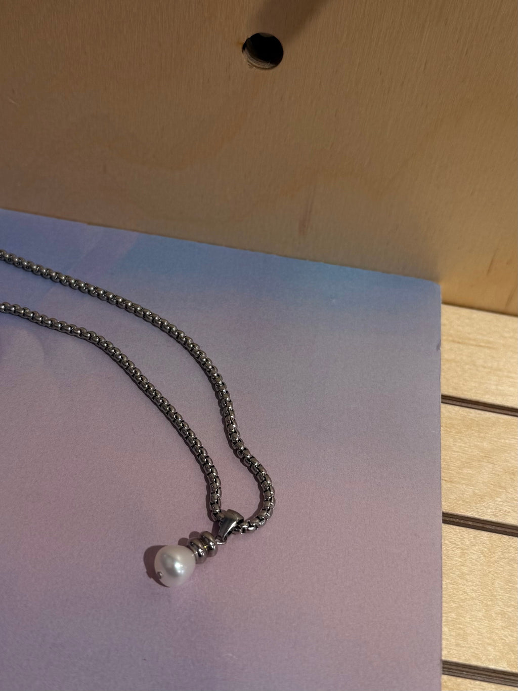 Stainless steel waterproof 53CM necklace