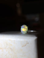 Celestial Halo Ethiopian Opal Ring Silver 925