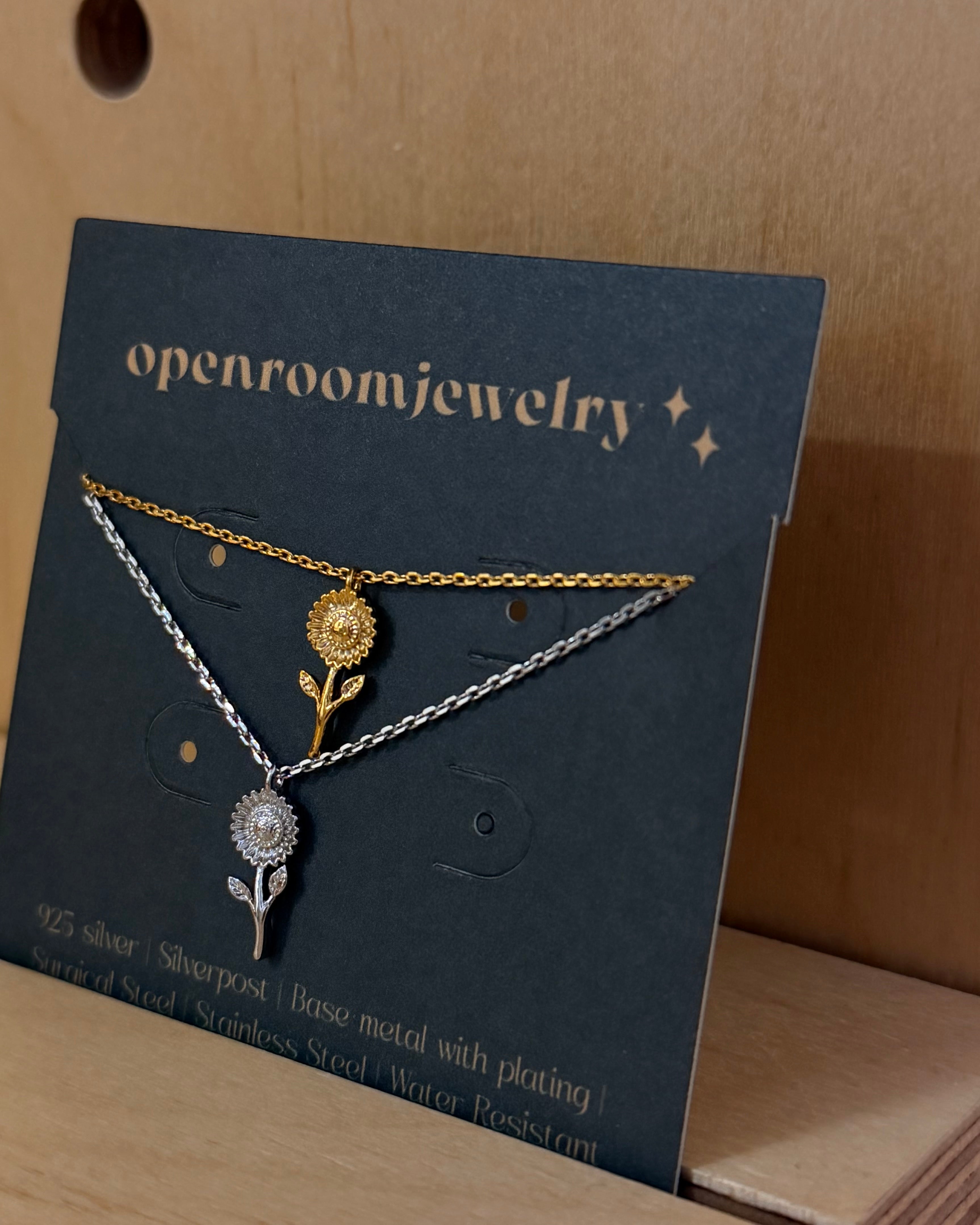 Sunflower necklace