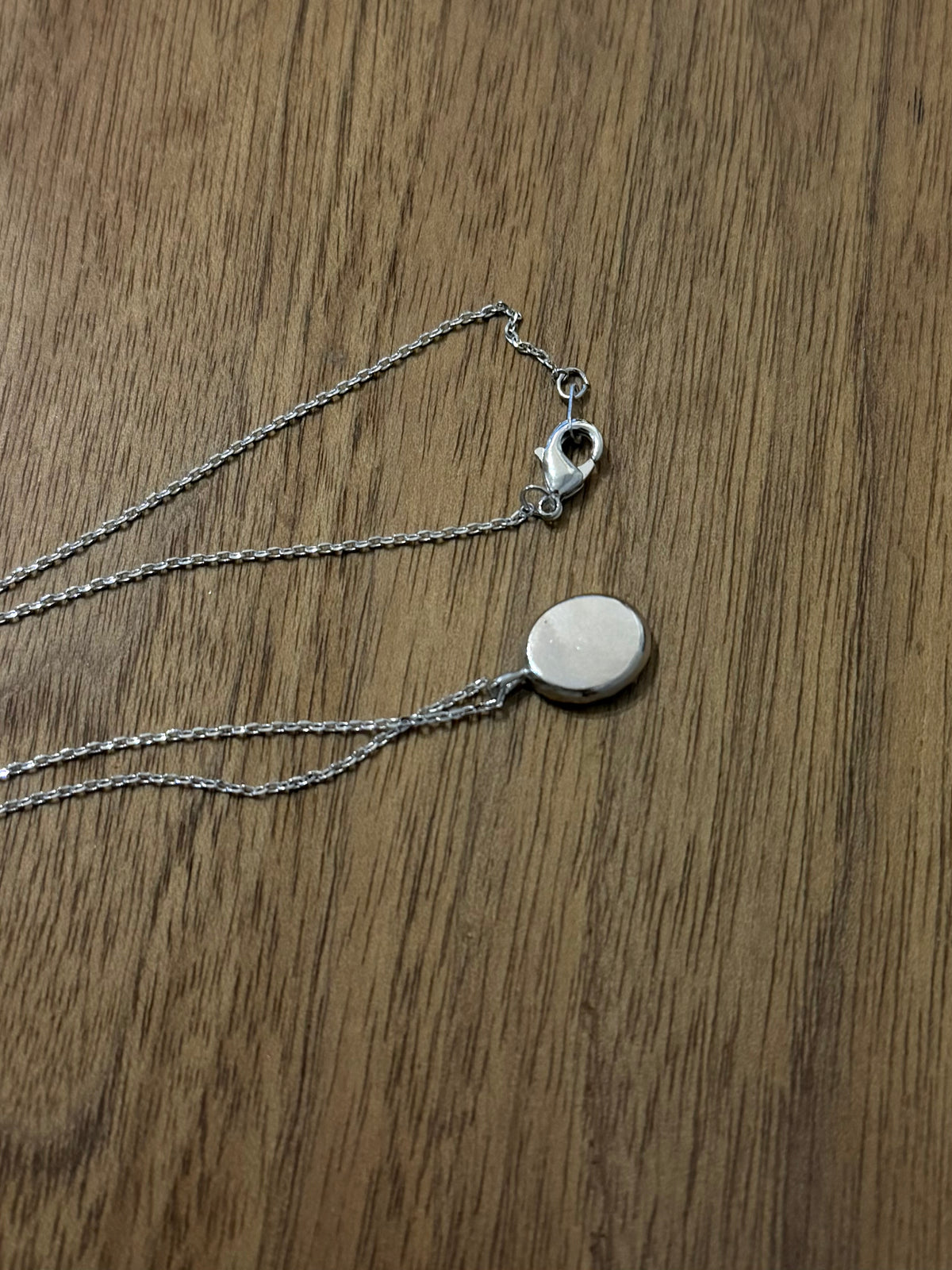 Oval sun ray brass necklace