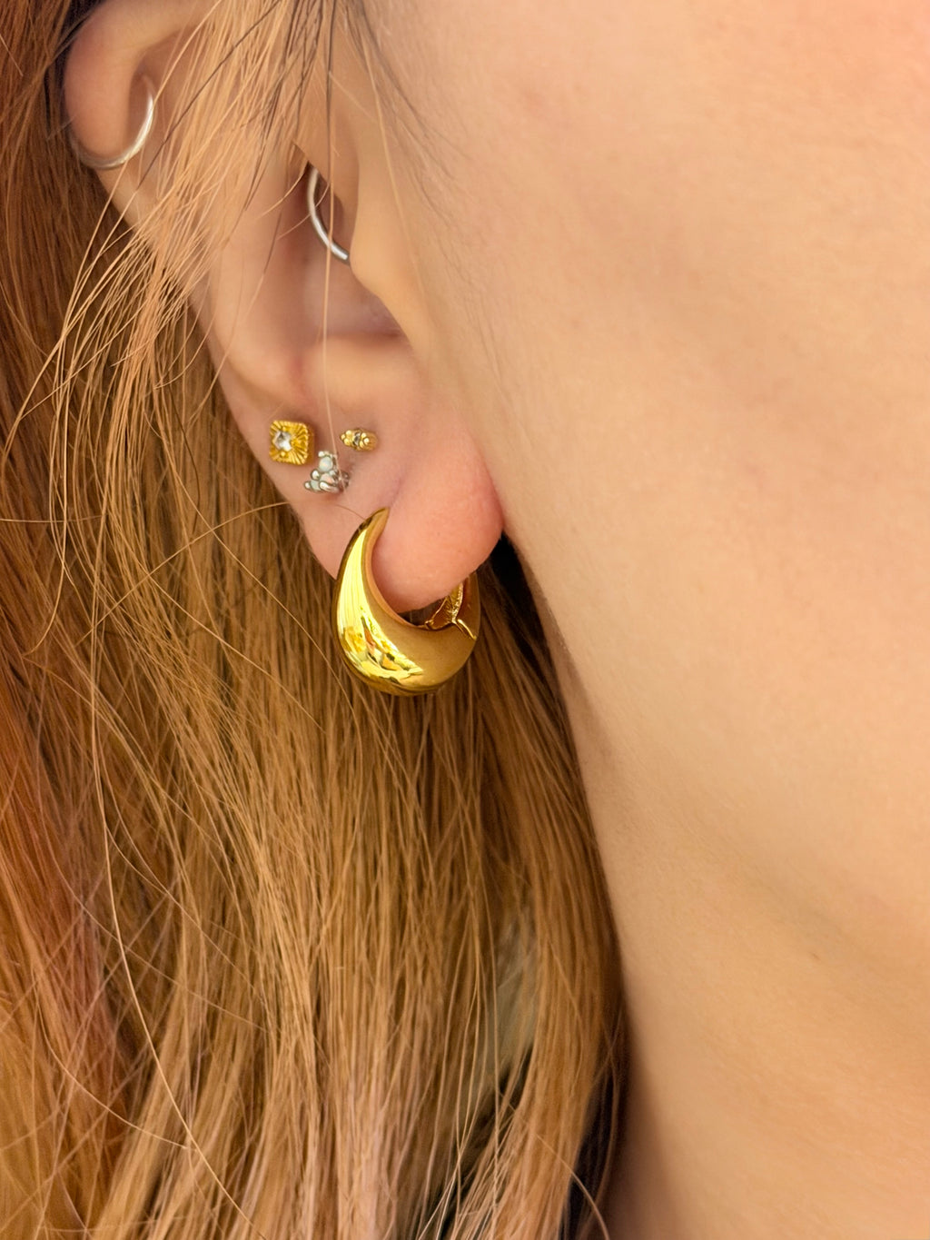 Brass earrings 02