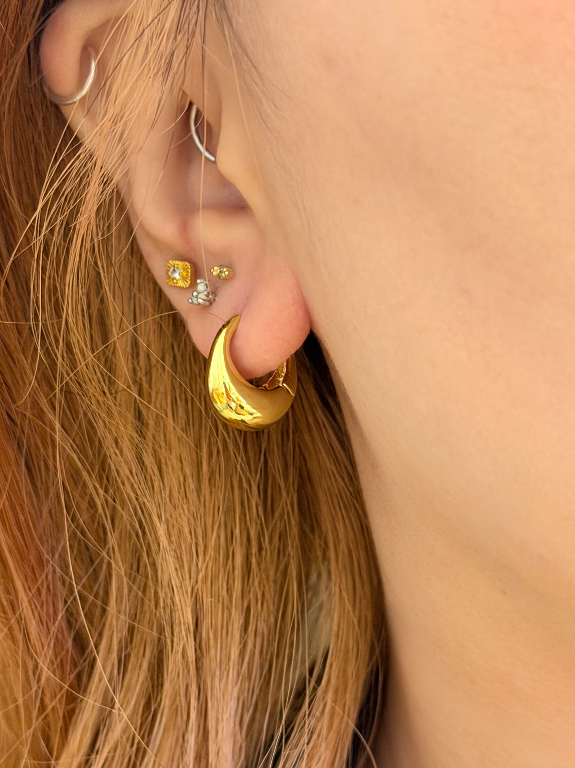Brass earrings 02