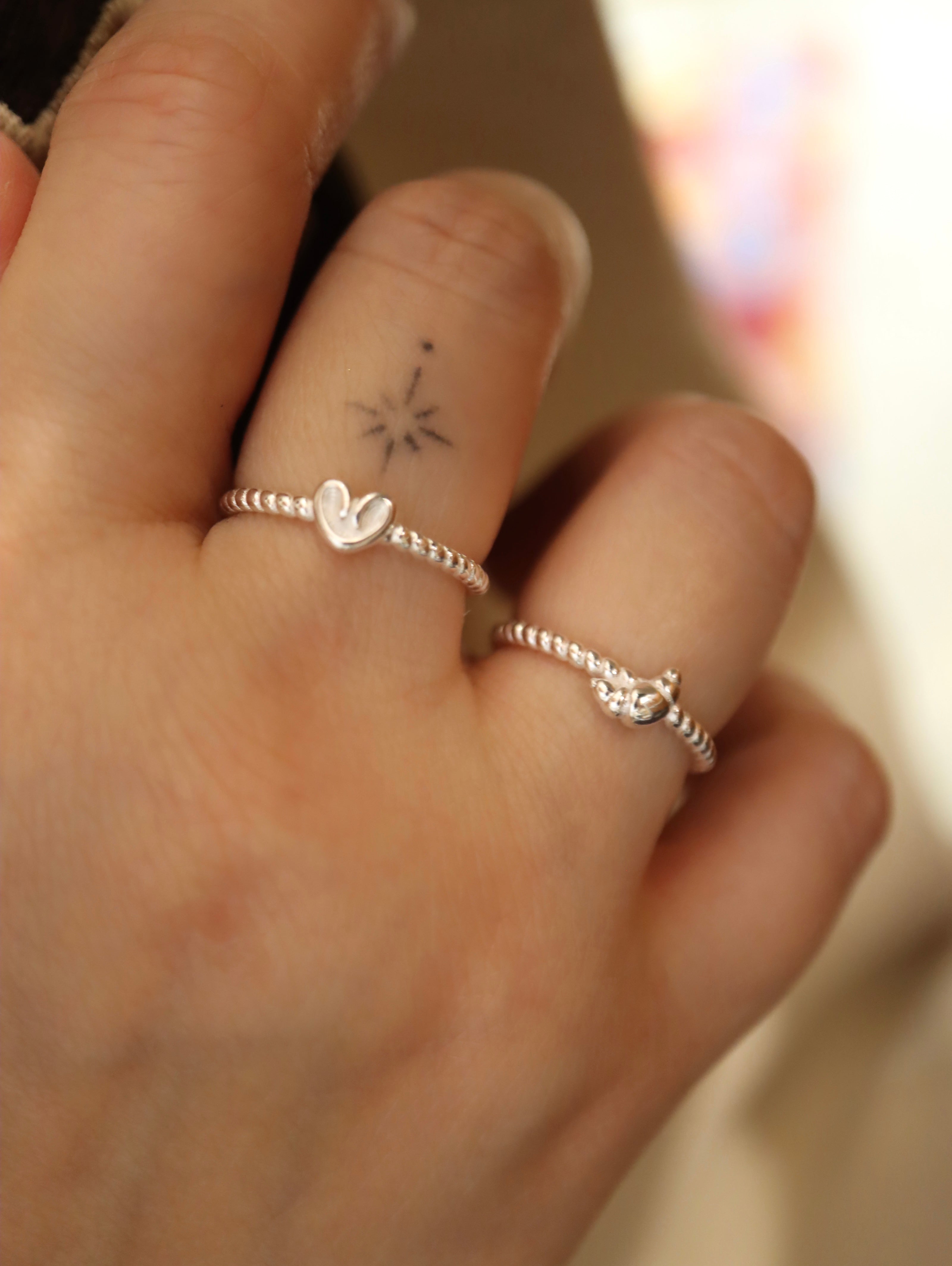 Croissant / Palmier silver 925 ring
