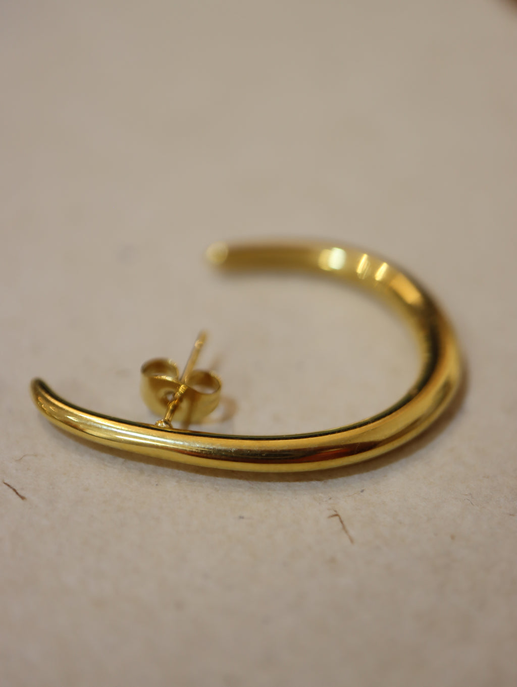 Stainless steel wrap earring