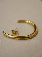 Stainless steel wrap earring