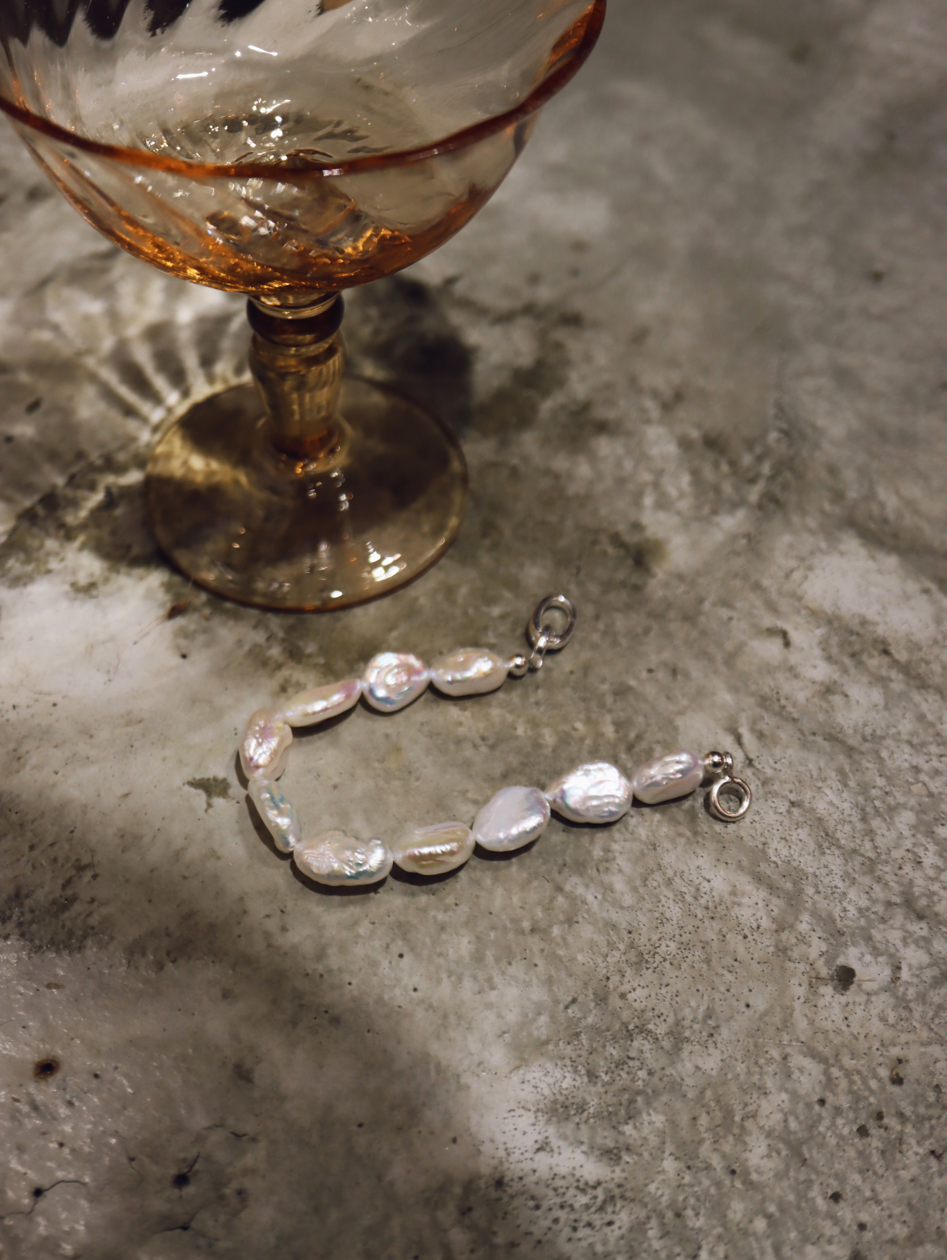 Fresh water pearl 925 silver bracelet