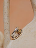 Mix tone handcrafted 925 silver ring