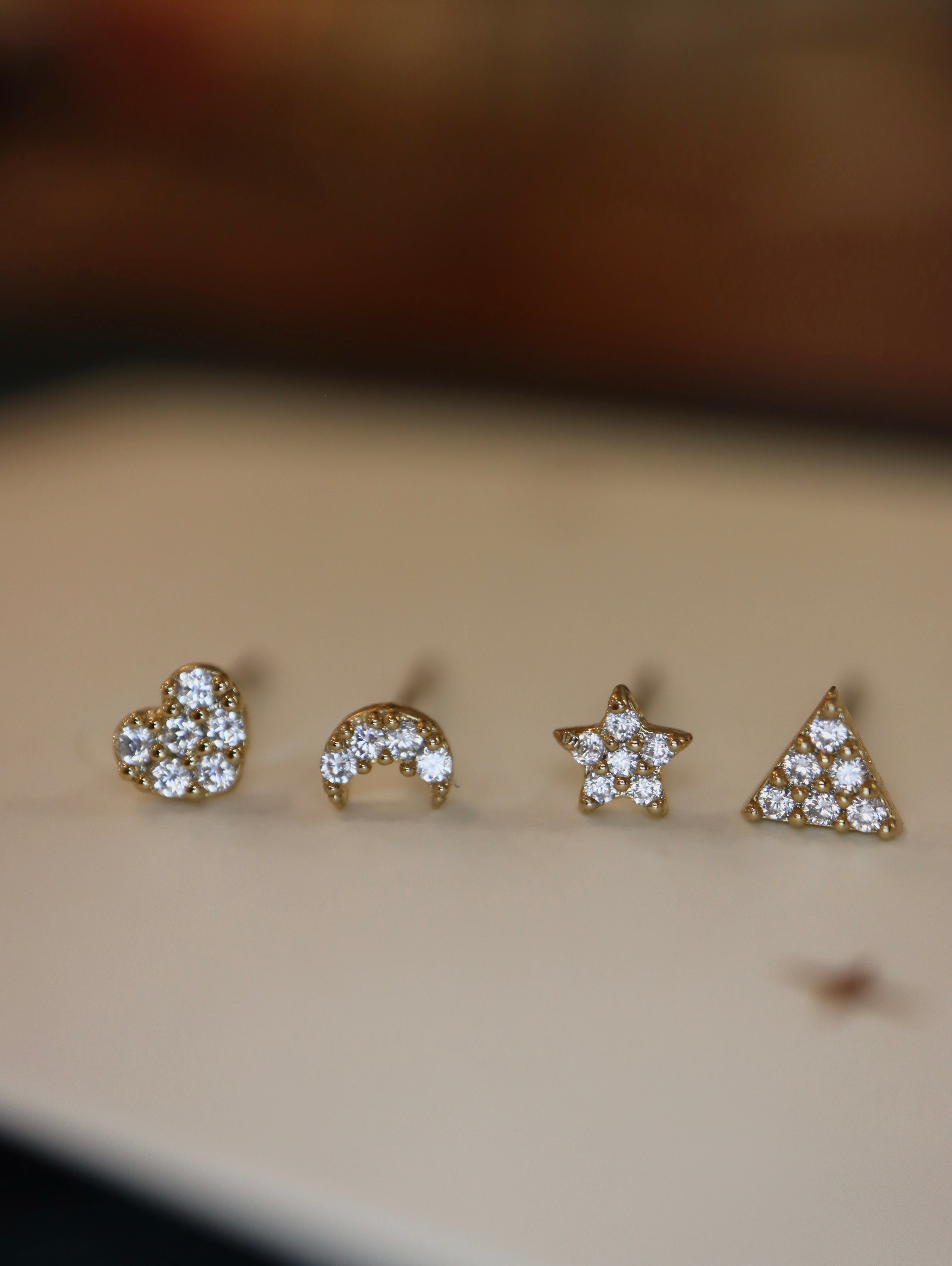 Celestial Whispers Stud Set (4pcs)
