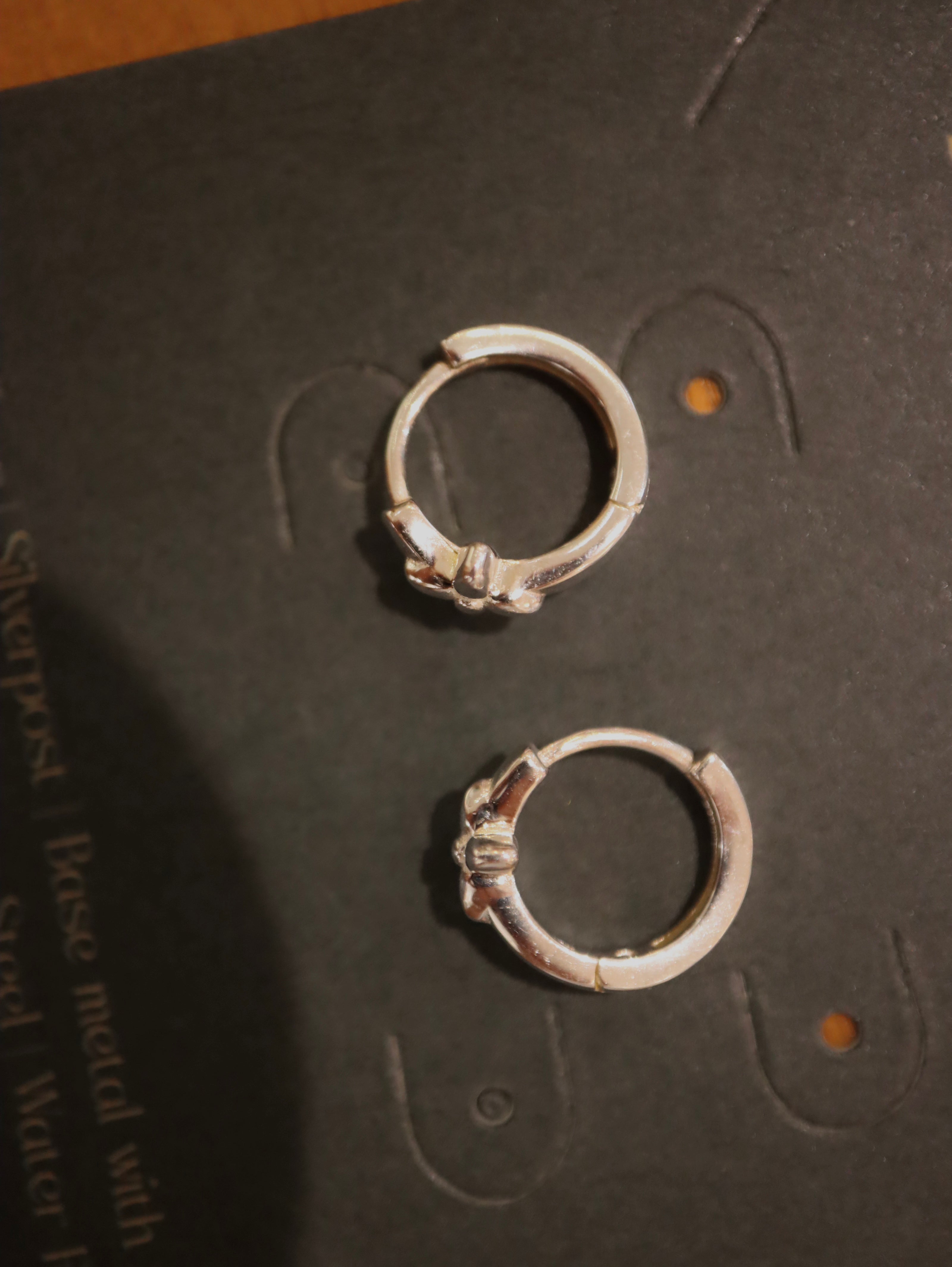 Luxe petal 925 silver hoop earrings