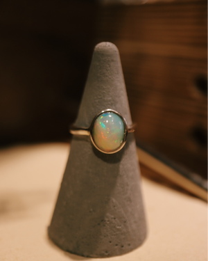 Ethiopian opal silver925 ring