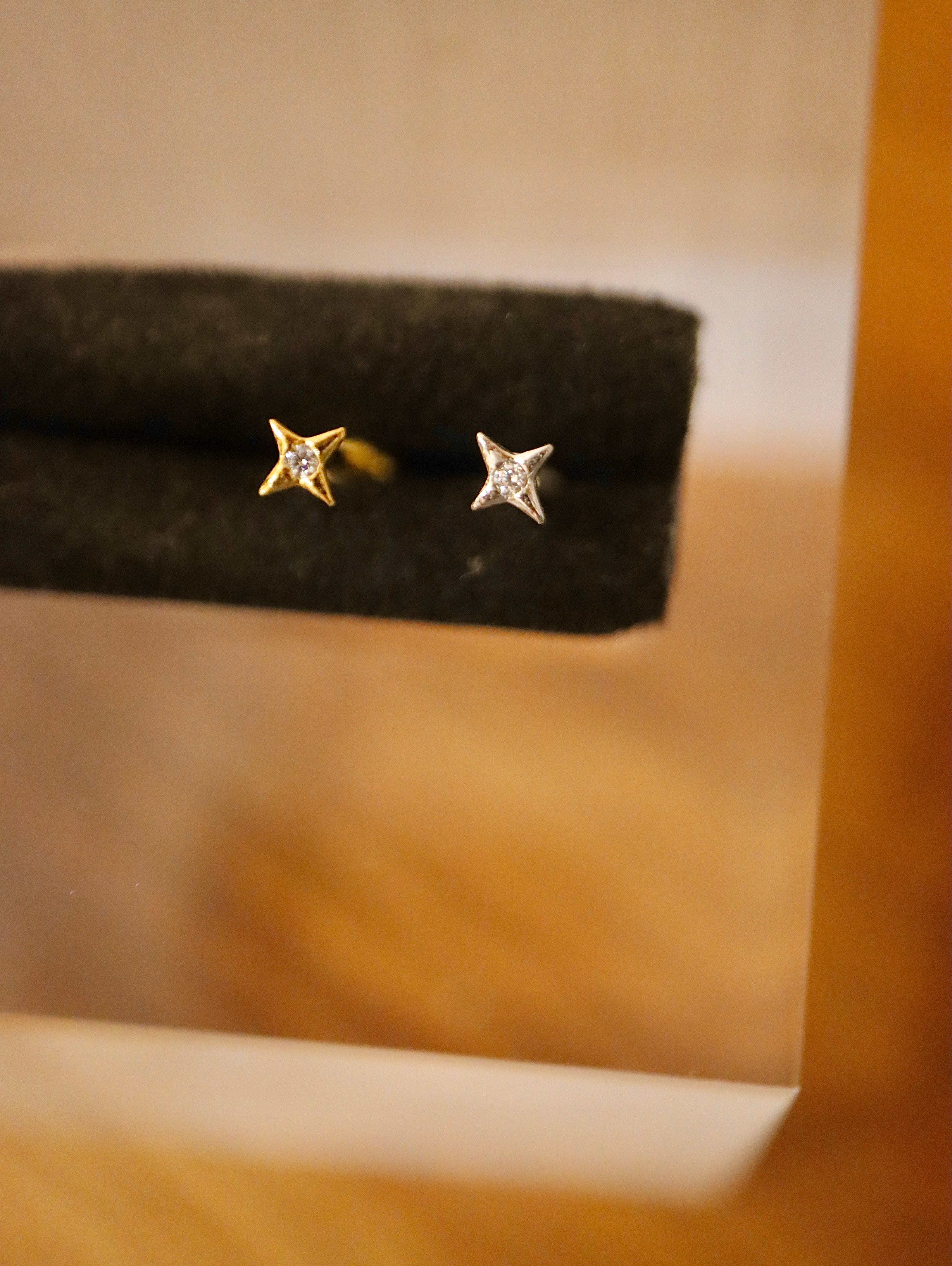 Mini sparkle s925 piercing stud earring (1pc)