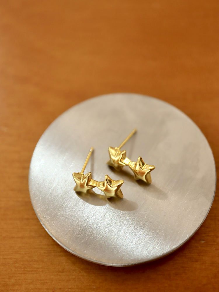 Double star earrings