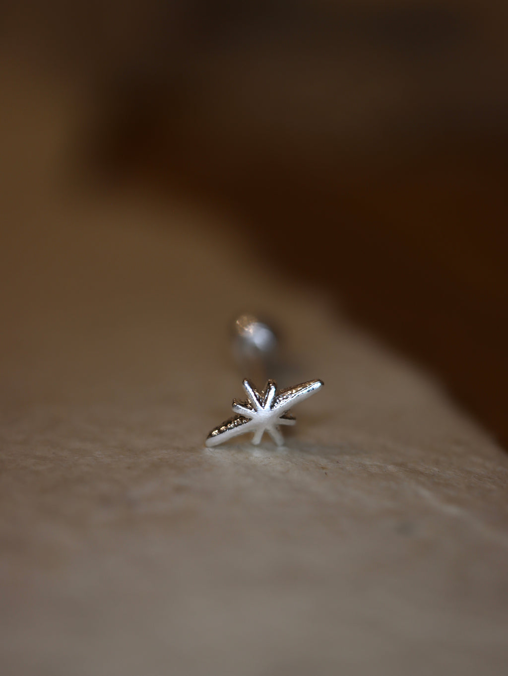 Star Sparkle 925 piercing stud
