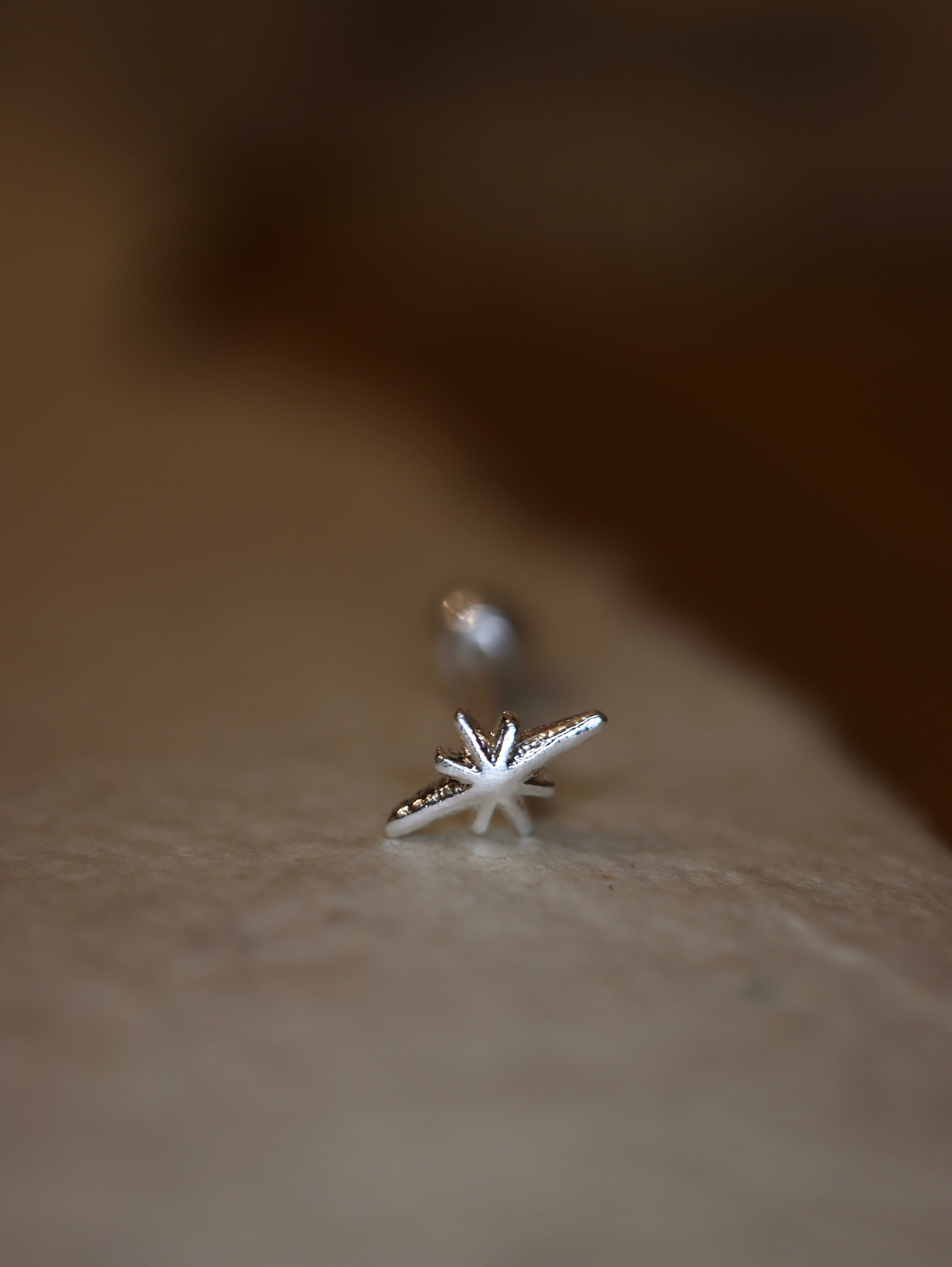 Star Sparkle 925 piercing stud