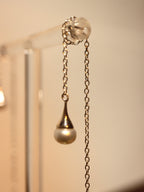 Long drop 925 silver earrings