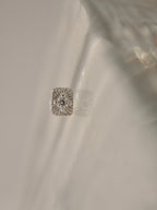 Ray burst stud 925silver earring piercing