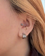 Heart surgical steel 316L stud piercing