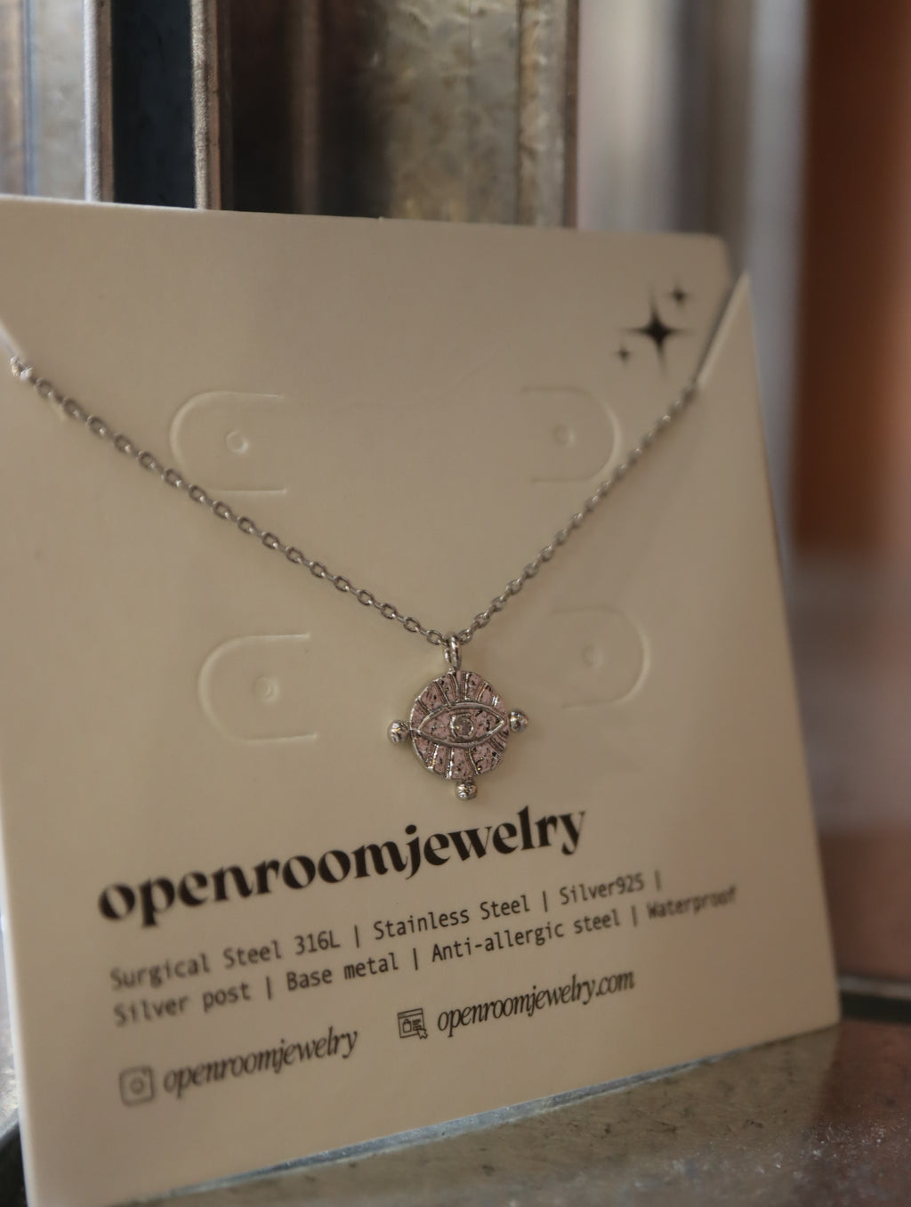 Evil eye pendant necklace