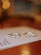 Lucent Line Huggie Hoop 925 Silver Earrings