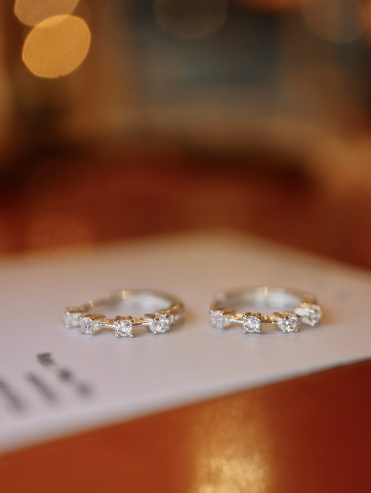 Lucent Line Huggie Hoop 925 Silver Earrings