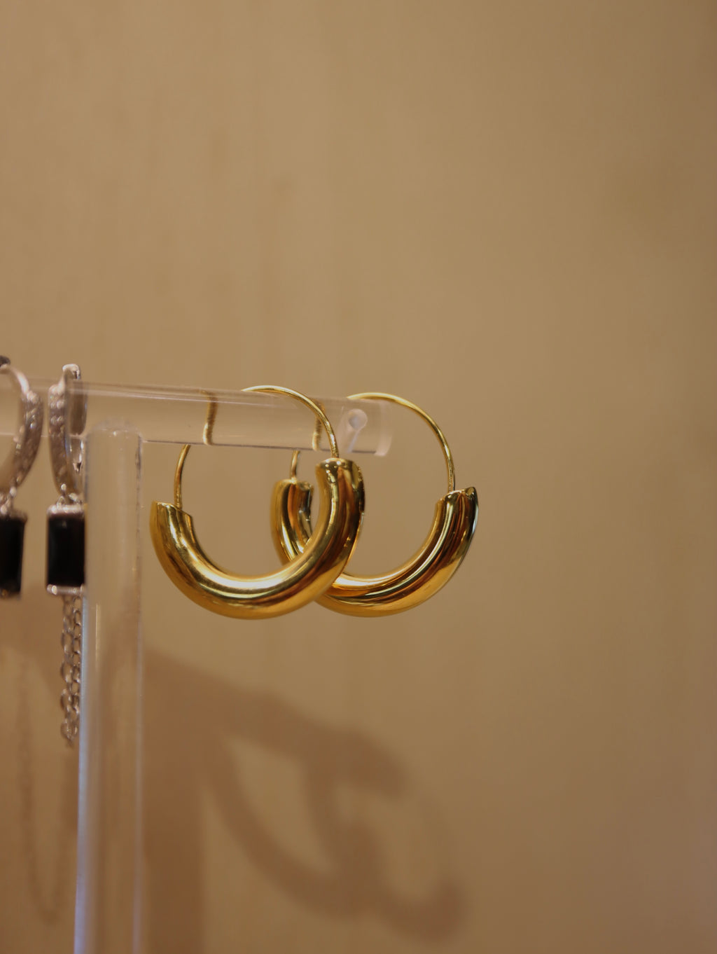 U shape stainless steel earrings