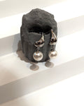 Drop pearl stainless steel earrings