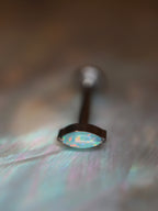 Titanium G23 Opal Marquise flat back earring (1pc)