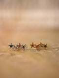 Rainbow star surgical steel stud piercing (1pc)