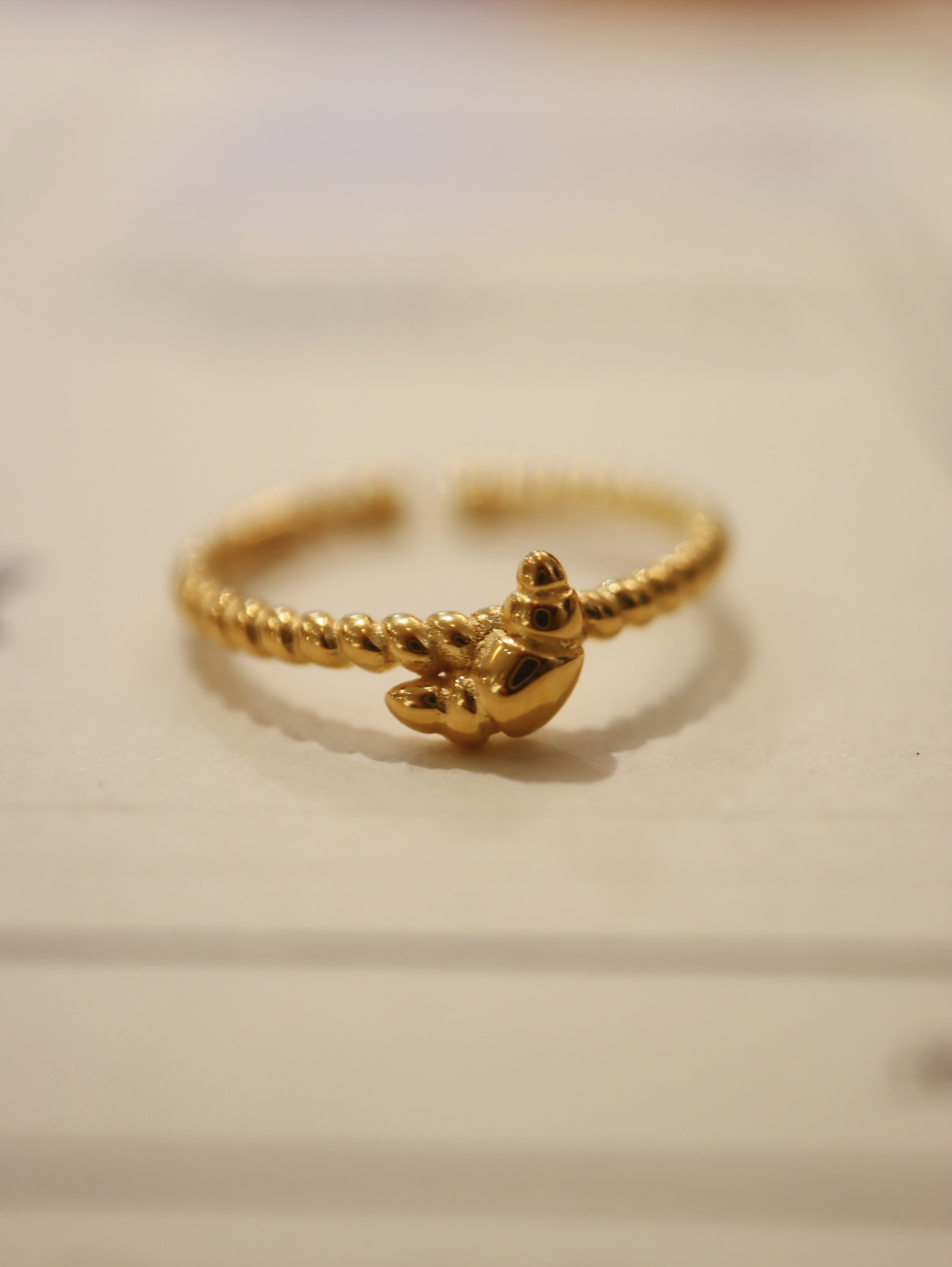 Croissant / Palmier silver 925 ring