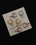 Hoop with Teardrop Drop Earrings