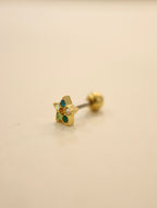 Star stud surgical steel piercing earring (1pc)