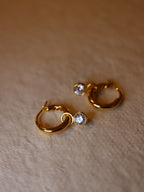 925 silver Premium CZ hoop earrings