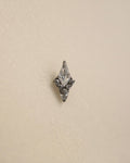 Titanium G23 rhombus flat back stud earring (1pc)