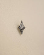 Titanium G23 rhombus flat back stud earring (1pc)