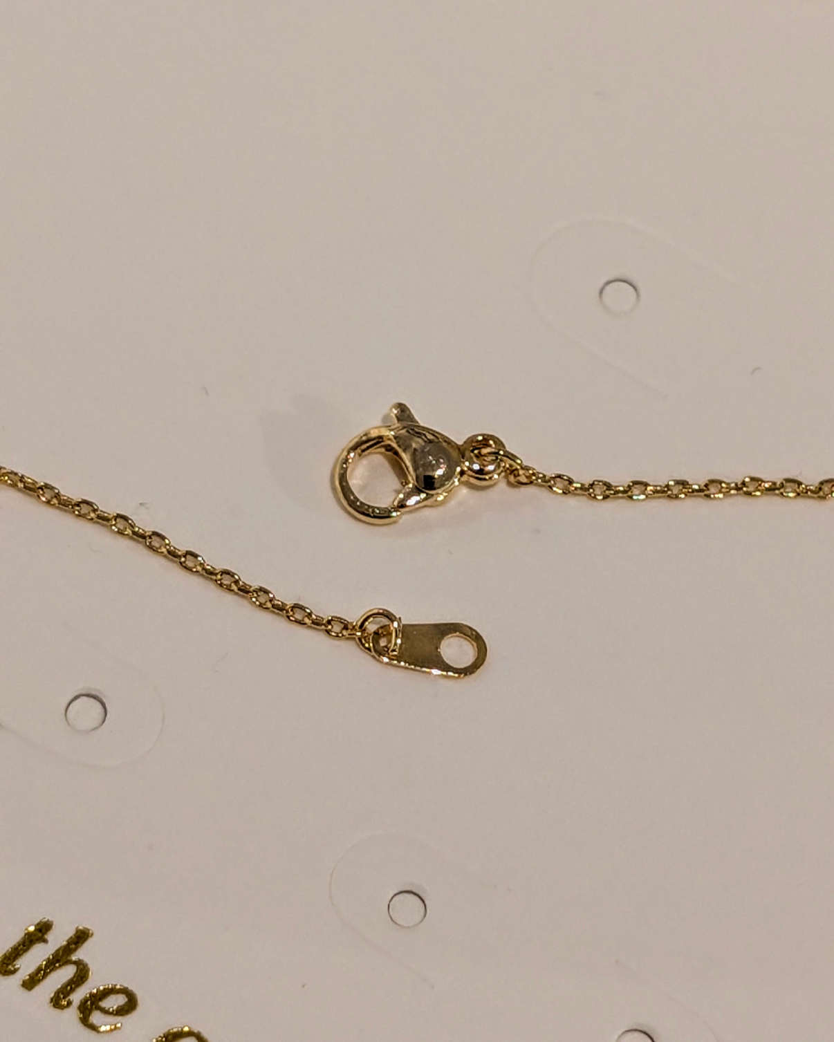 Crescent cz opal brass necklace