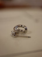 Double wrap cz earrings