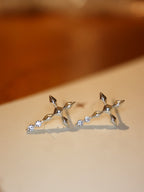 Aether Cross Brass Earrings